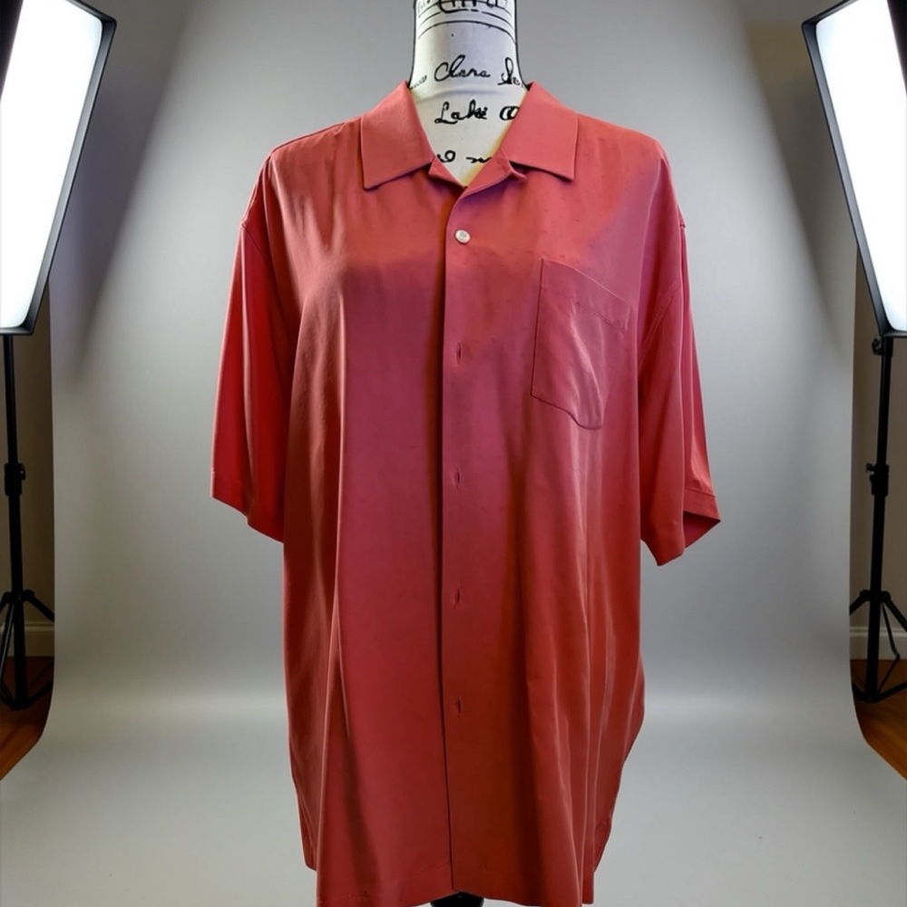 Tommy Bahama Men's Coral Button Down Shirt